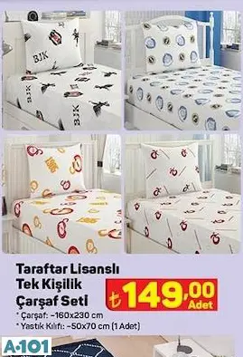 TARAFTAR LİSANSLI ÇARŞAF SETİ